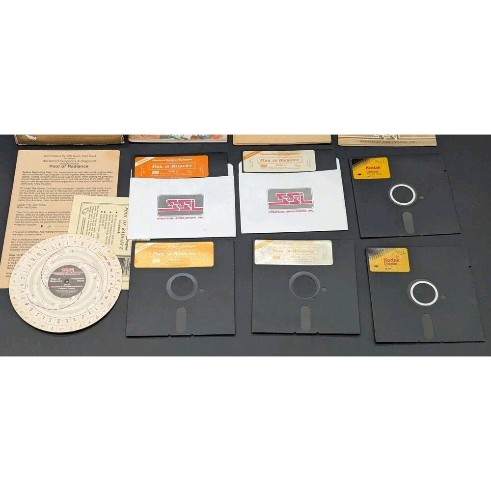 Advanced Dungeons & Dragons Forgotten Realms IBM PC Game CIB Set Vol. 1-3 & More